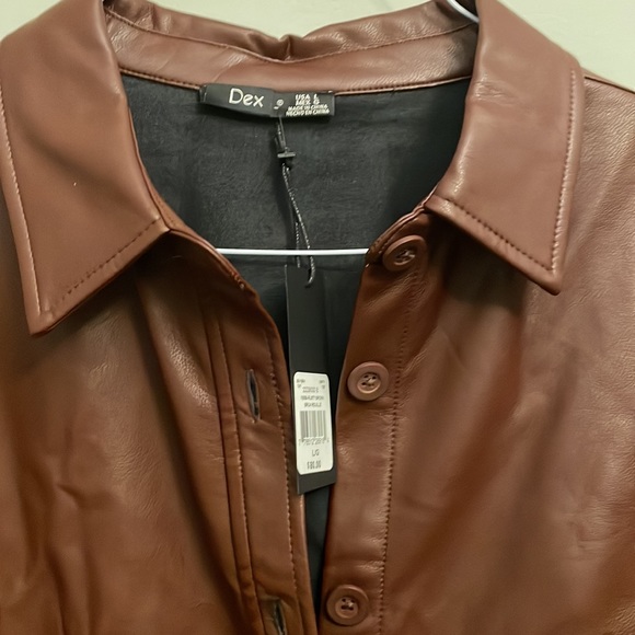 Dex Faux leather Shacket - Picture 6 of 7